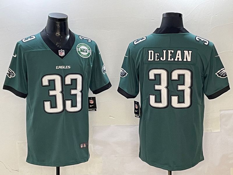 Men Philadelphia Eagles 33 Dejean Green Second generation 2025 Nike Limited NFL Jersey style 3